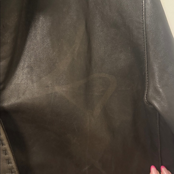 Eddie Bauer Women's Dark Brown LambskinLeather Jacket Large - Picture 4 of 6